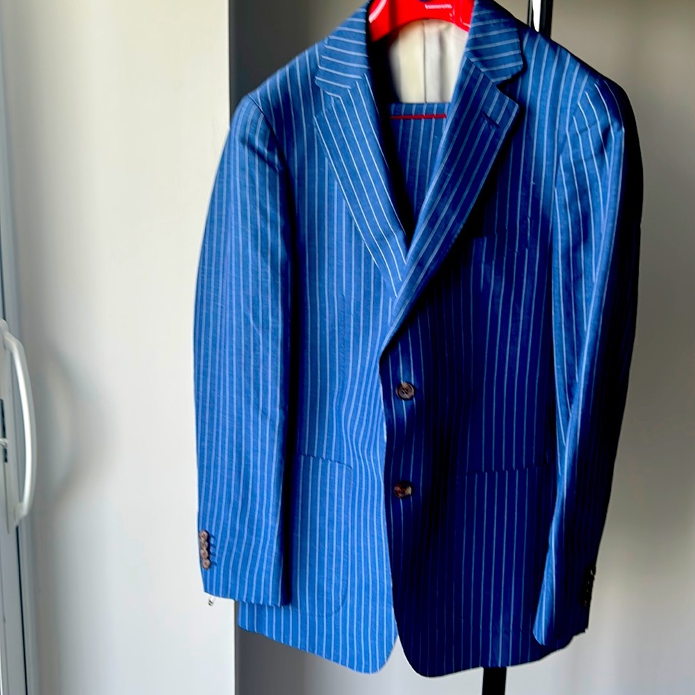 Suitsupply Blue Pinstripe Suit